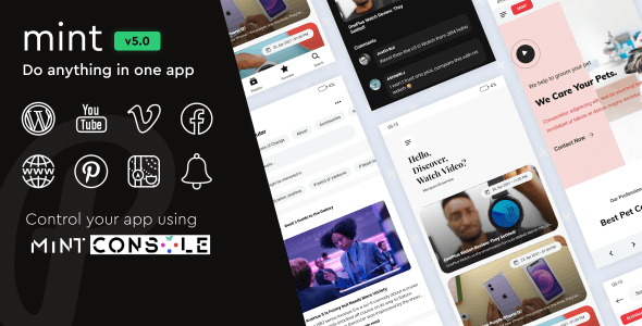 Mint - WebView & Multi-purpose Android App With Remote  Download
