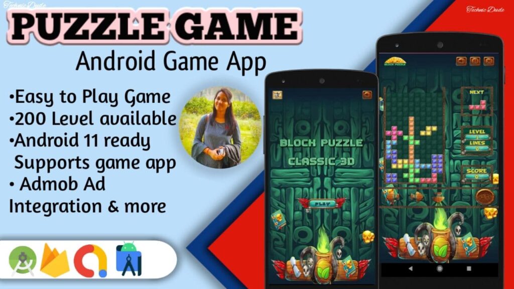Tetris Block Puzzle Game Android App with android studio