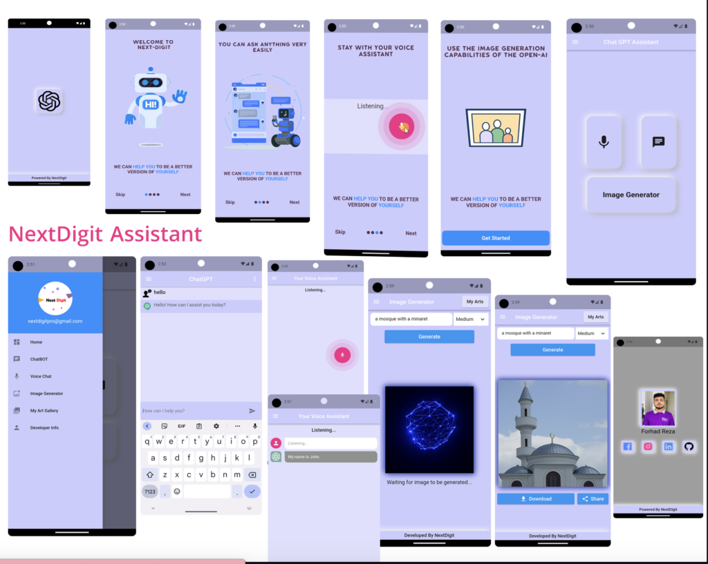 Chat GPT Voice Chatbot App with Flutter source code