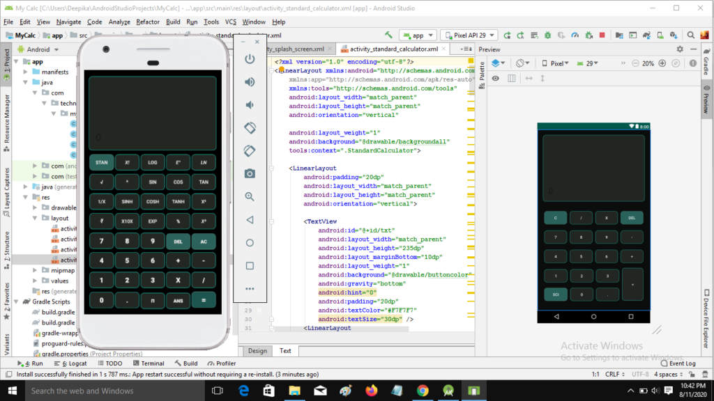How To Create Digital Calculator App In Android Studio: Step by step