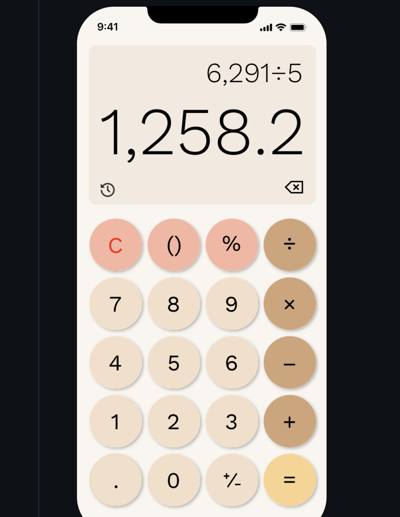 Flutter Calculator app for seamless mathematical operations