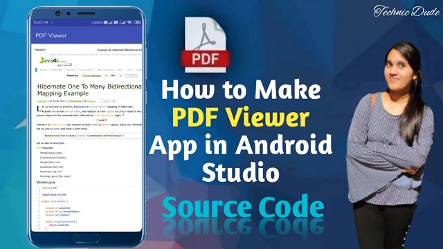 How to make PDF Viewer app in android studio with source code