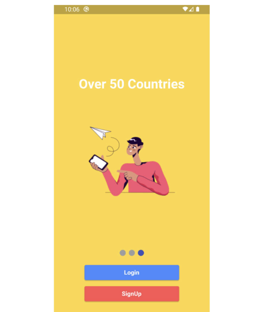 Create Onboarding login page with flutter page view source code