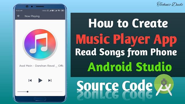 Music Player app in android studio with source code