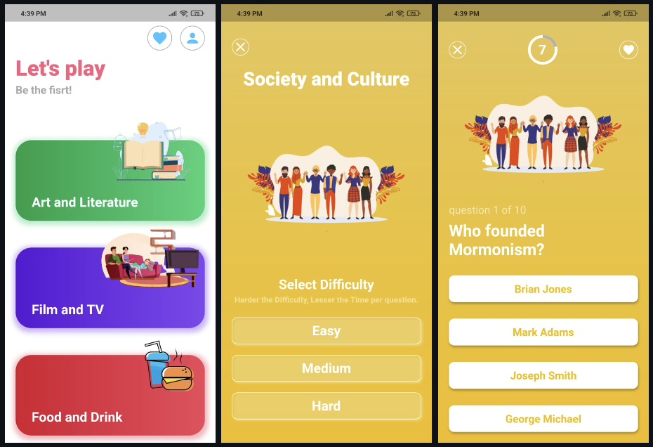 Quizler: A simple beautiful Quiz app built with Flutter