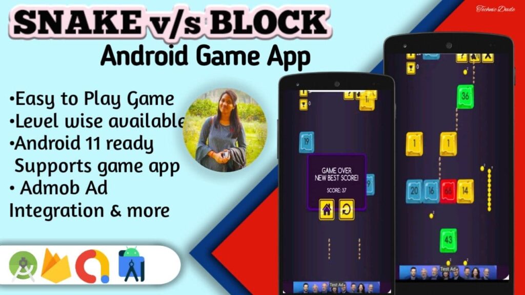 How to Create Snake vs Block Game App with android studio