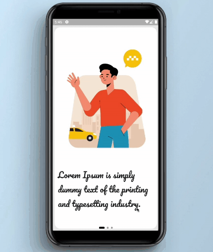 Animated OnBoarding screens with the page indicator using flutter