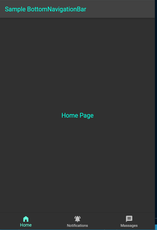 Flutter BottomNavigationBar Example UI with source code