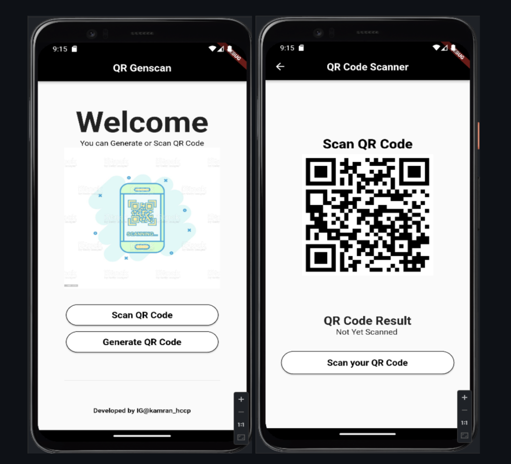 Flutter QR Code Generator and Scanner with source code