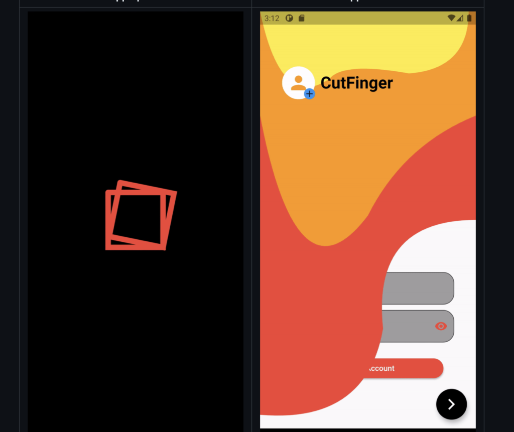 Flutter animation transition and animation painter logo splash screen