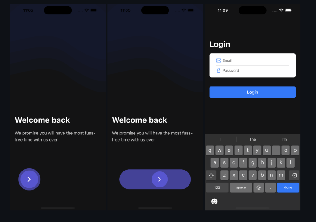 Splash Login UI screen with Animation using flutter