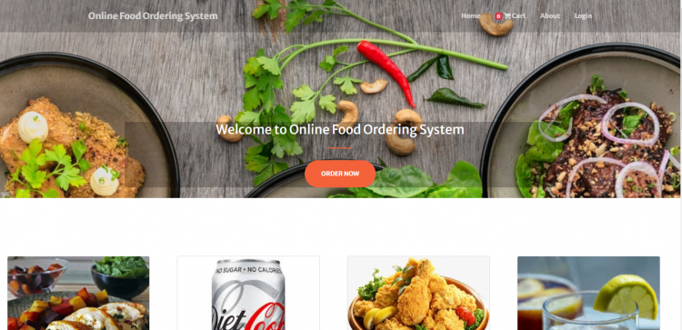Online Food Ordering System using PHP/MySQL