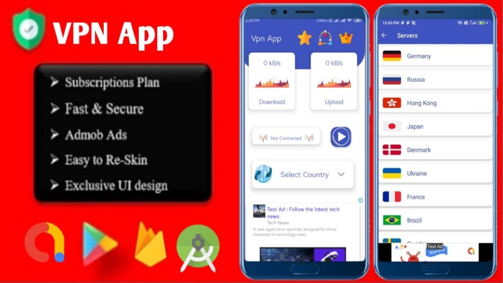 How to Create Fast Pro VPN App in Android Studio || Earn Money