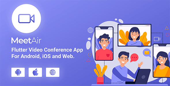 MeetAir App - iOS and Android Video Conference App for Live Class