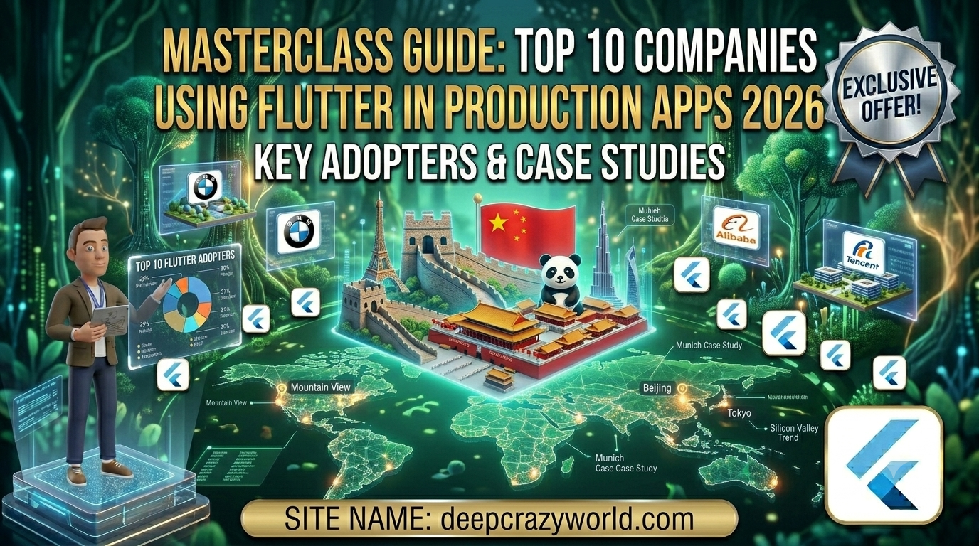 Top 10 Companies Using Flutter in Production Apps 2026