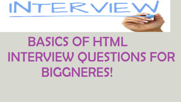 HTML Interview Questions Top 50+ Basic Top Questions