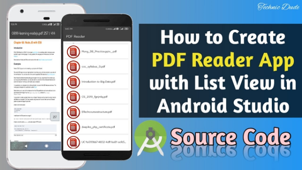 How to make PDF Reader App in Android Studio With Source Code